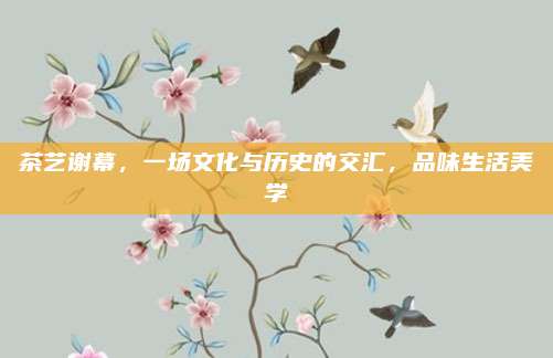 茶艺谢幕，一场文化与历史的交汇，品味生活美学
