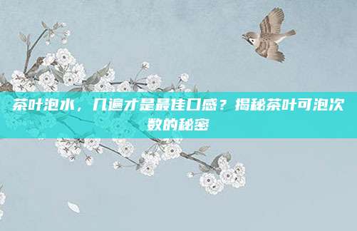 茶叶泡水，几遍才是最佳口感？揭秘茶叶可泡次数的秘密