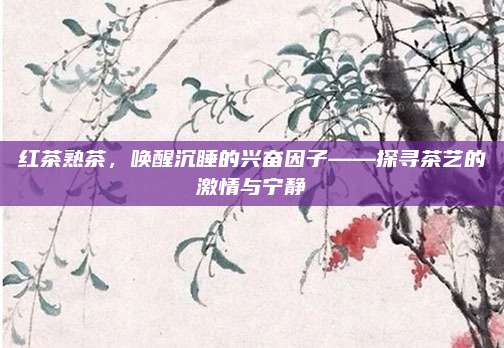 红茶熟茶，唤醒沉睡的兴奋因子——探寻茶艺的激情与宁静