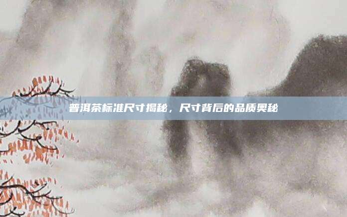 普洱茶标准尺寸揭秘，尺寸背后的品质奥秘