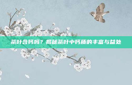 茶叶含钙吗？揭秘茶叶中钙质的丰富与益处
