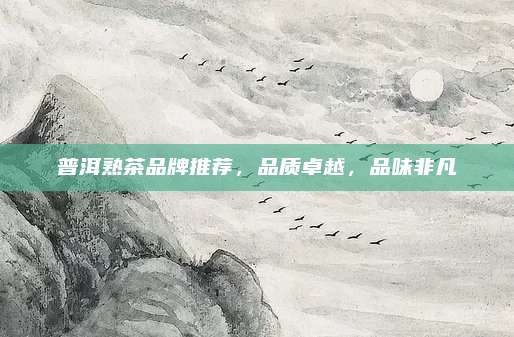 普洱熟茶品牌推荐，品质卓越，品味非凡