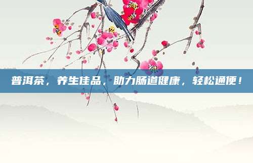 普洱茶，养生佳品，助力肠道健康，轻松通便！