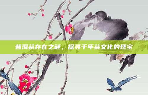 普洱茶存在之谜,探寻千年茶文化的瑰宝