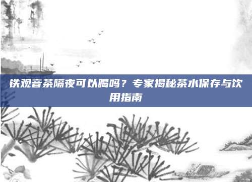 铁观音茶隔夜可以喝吗？专家揭秘茶水保存与饮用指南
