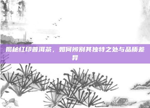 揭秘红印普洱茶,如何辨别其独特之处与品质差异