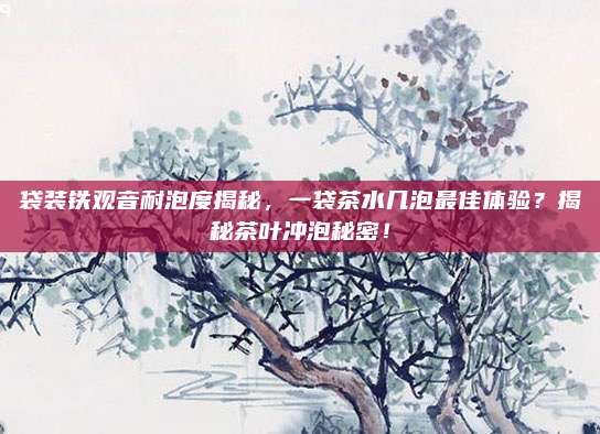 袋装铁观音耐泡度揭秘，一袋茶水几泡最佳体验？揭秘茶叶冲泡秘密！