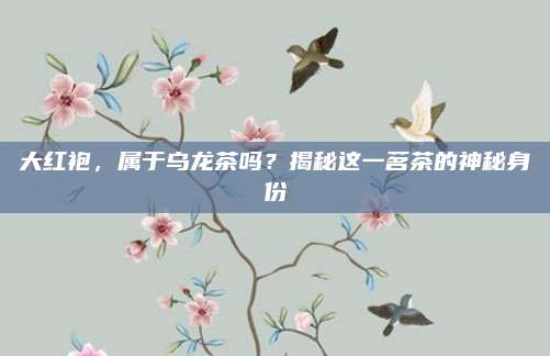 大红袍,属于乌龙茶吗?揭秘这一茗茶的神秘身份