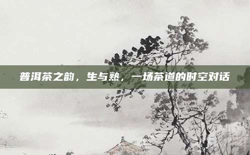 普洱茶之韵，生与熟，一场茶道的时空对话