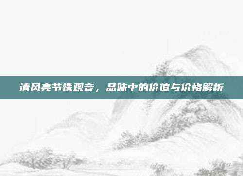 清风亮节铁观音,品味中的价值与价格解析