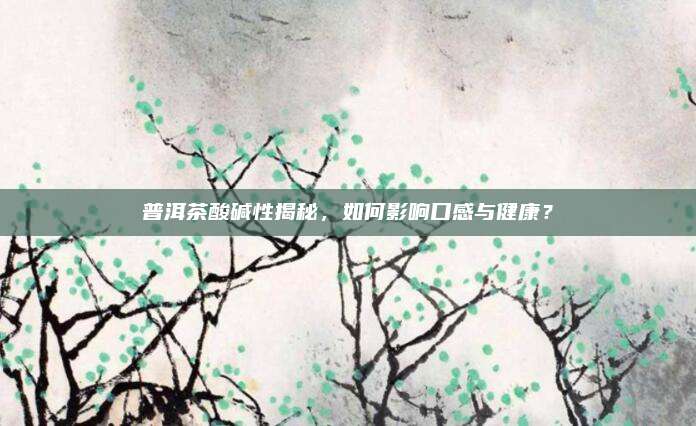 普洱茶酸碱性揭秘,如何影响口感与健康?