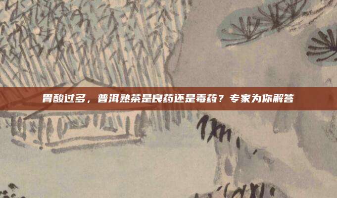 胃酸过多,普洱熟茶是良药还是毒药?专家为你解答