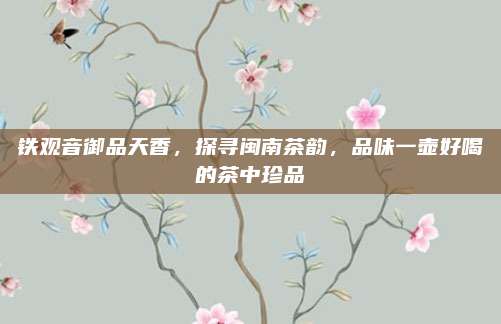 铁观音御品天香，探寻闽南茶韵，品味一壶好喝的茶中珍品