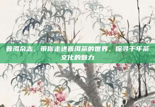 普洱杂志,带你走进普洱茶的世界,探寻千年茶文化的魅力