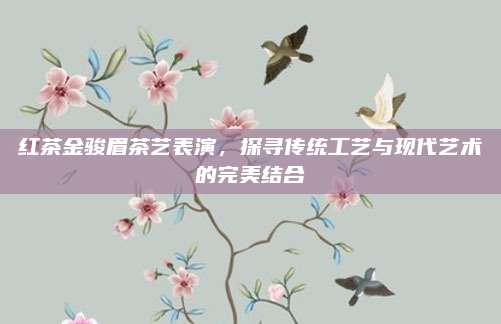 红茶金骏眉茶艺表演,探寻传统工艺与现代艺术的完美结合