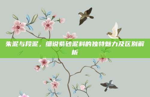 朱泥与段泥,细说紫砂泥料的独特魅力及区别解析