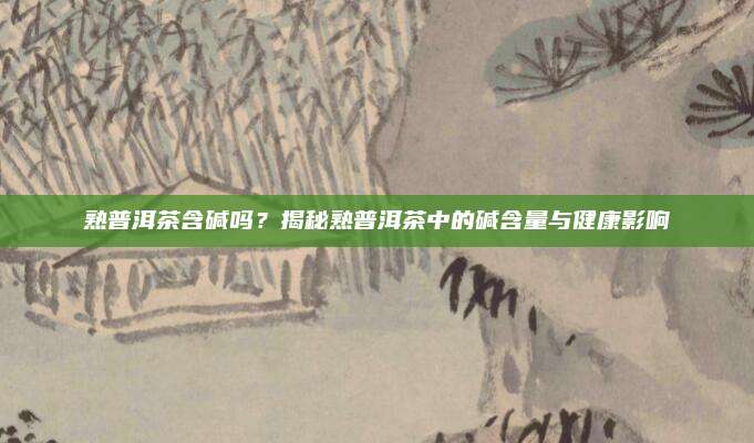 熟普洱茶含碱吗？揭秘熟普洱茶中的碱含量与健康影响