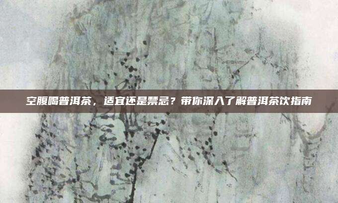 空腹喝普洱茶,适宜还是禁忌?带你深入了解普洱茶饮指南