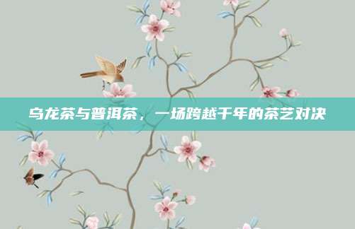 乌龙茶与普洱茶,一场跨越千年的茶艺对决