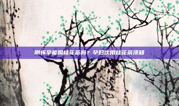 刚怀孕能喝桂花茶吗？孕妇饮用桂花茶须知