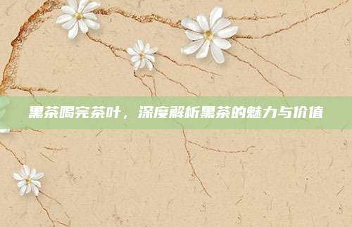 黑茶喝完茶叶,深度解析黑茶的魅力与价值