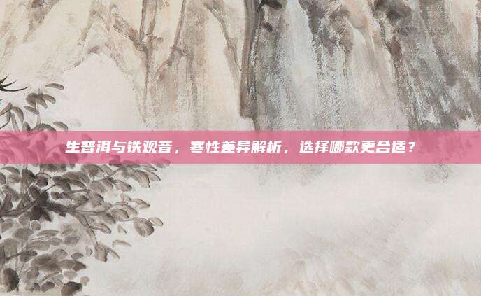 生普洱与铁观音，寒性差异解析，选择哪款更合适？