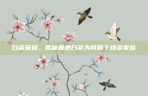 白茶新知，揭秘普通白茶为何属于绿茶家族