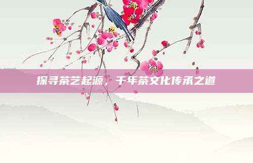 探寻茶艺起源，千年茶文化传承之道
