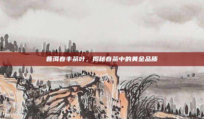 普洱春丰茶叶，揭秘春茶中的黄金品质