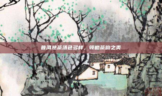 普洱熟茶汤色多样，领略茶韵之美