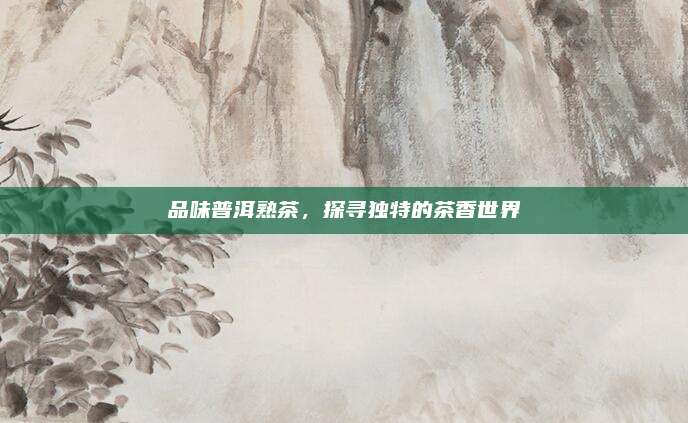 品味普洱熟茶，探寻独特的茶香世界