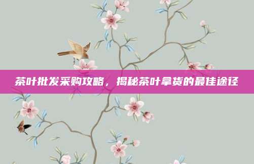 茶叶批发采购攻略,揭秘茶叶拿货的最佳途径