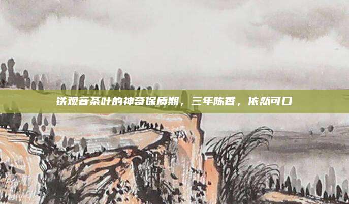 铁观音茶叶的神奇保质期，三年陈香，依然可口