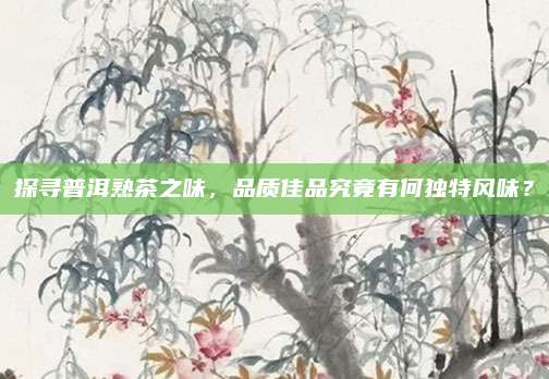 探寻普洱熟茶之味,品质佳品究竟有何独特风味?