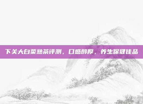 下关大白菜熟茶评测,口感醇厚,养生保健佳品
