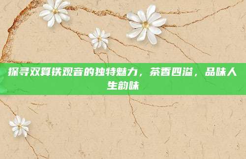 探寻双算铁观音的独特魅力,茶香四溢,品味人生韵味