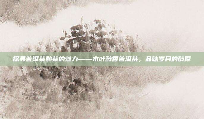 探寻普洱茶熟茶的魅力——木叶醇香普洱茶，品味岁月的醇厚