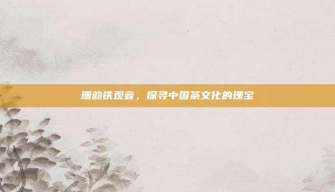 珊韵铁观音,探寻中国茶文化的瑰宝