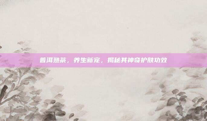 普洱熟茶，养生新宠，揭秘其神奇护肤功效