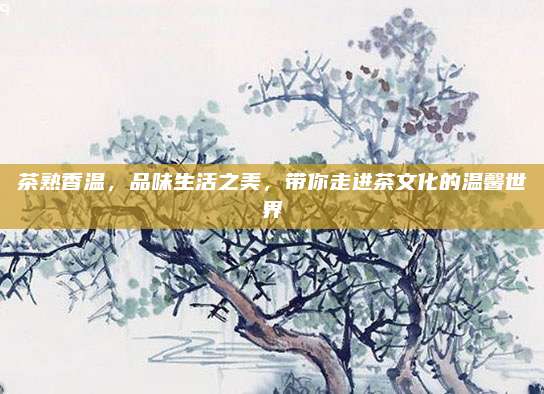 茶熟香温，品味生活之美，带你走进茶文化的温馨世界