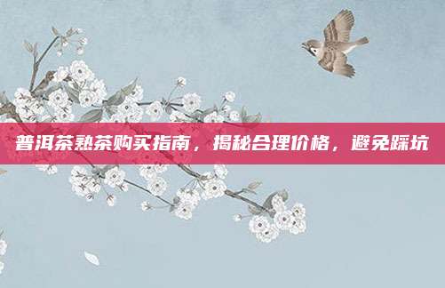 普洱茶熟茶购买指南，揭秘合理价格，避免踩坑