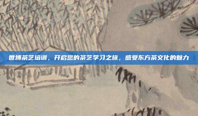 世博茶艺培训,开启您的茶艺学习之旅,感受东方茶文化的魅力