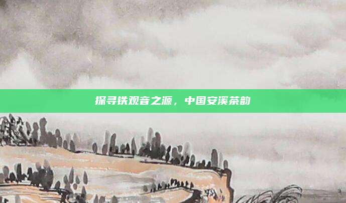 探寻铁观音之源，中国安溪茶韵