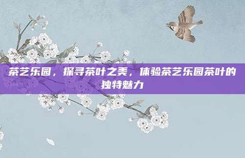 茶艺乐园，探寻茶叶之美，体验茶艺乐园茶叶的独特魅力