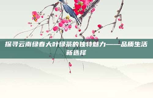 探寻云南绿春大叶绿茶的独特魅力——品质生活新选择