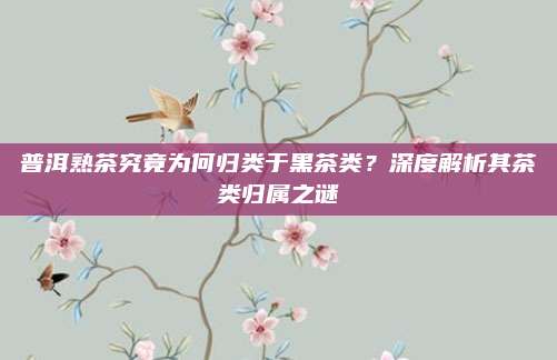 普洱熟茶究竟为何归类于黑茶类？深度解析其茶类归属之谜