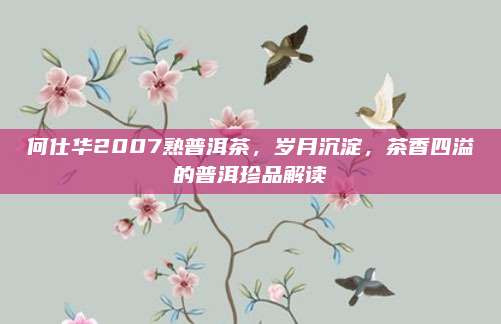 何仕华2007熟普洱茶,岁月沉淀,茶香四溢的普洱珍品解读
