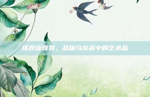 铁观音雅赏，品味乌龙茶中的艺术品