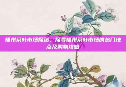 梧州茶叶市场探秘，探寻梧州茶叶市场的热门地点及购物攻略