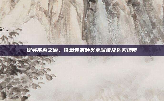 探寻茶香之源,铁观音茶种类全解析及选购指南
